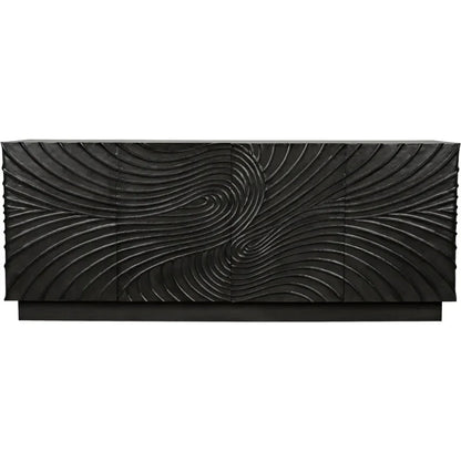 Noir Cavalier Four Cupboard Doors Sideboard