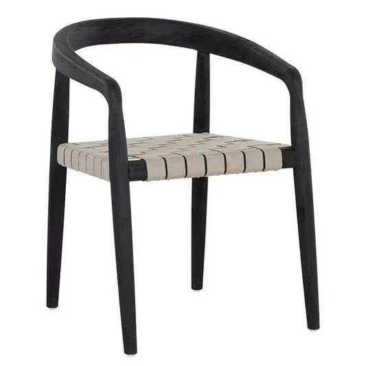 SUNPAN Cayman Dining Armchair Charcoal Teak Wood