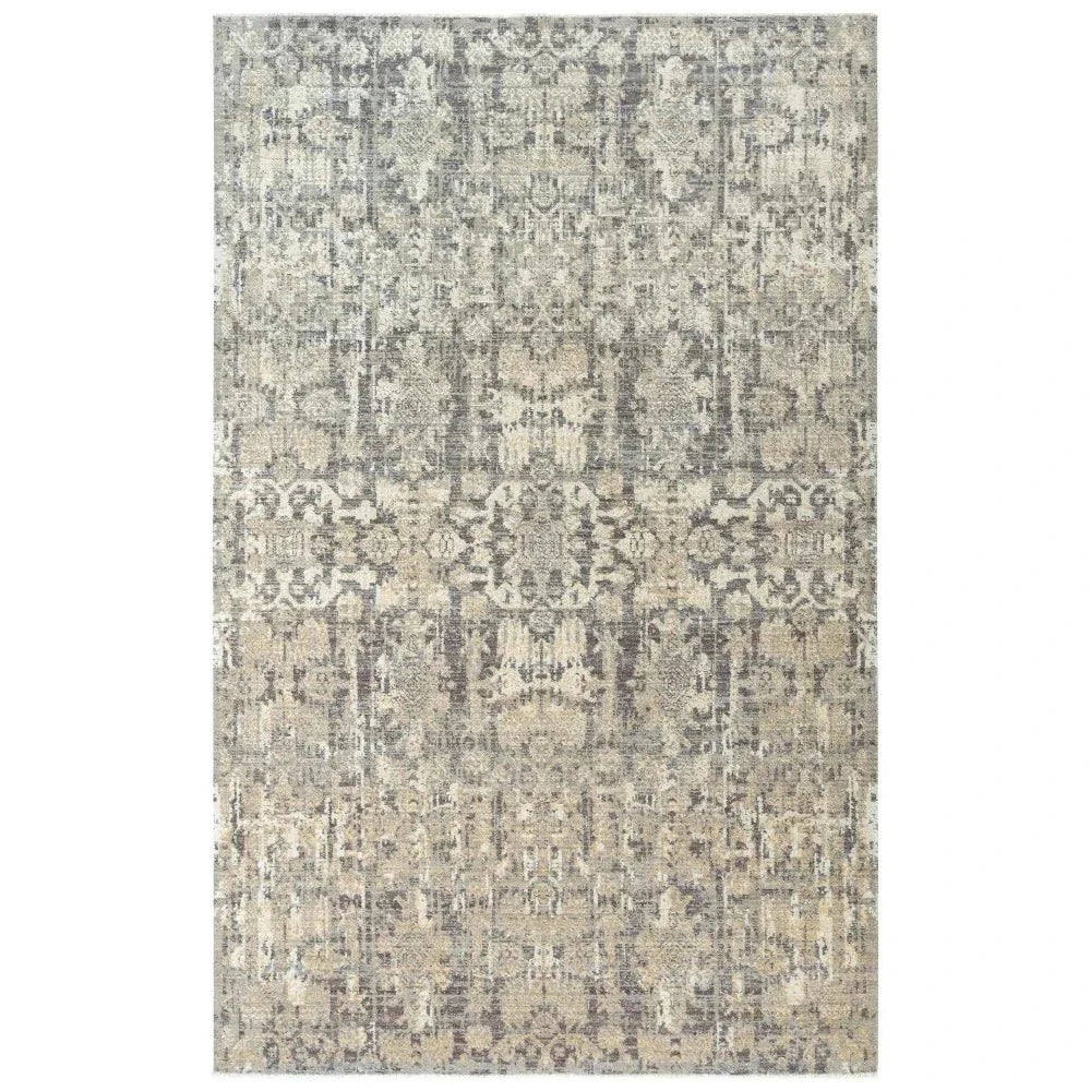 Dise Damask Brown Large Area Rugs For Living Room