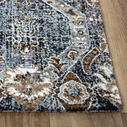 Behr Geometric Gray Large Area Rugs For Living Room -- gray
