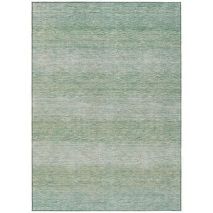 Haelius Teal Washable Indoor-Outdoor Rug