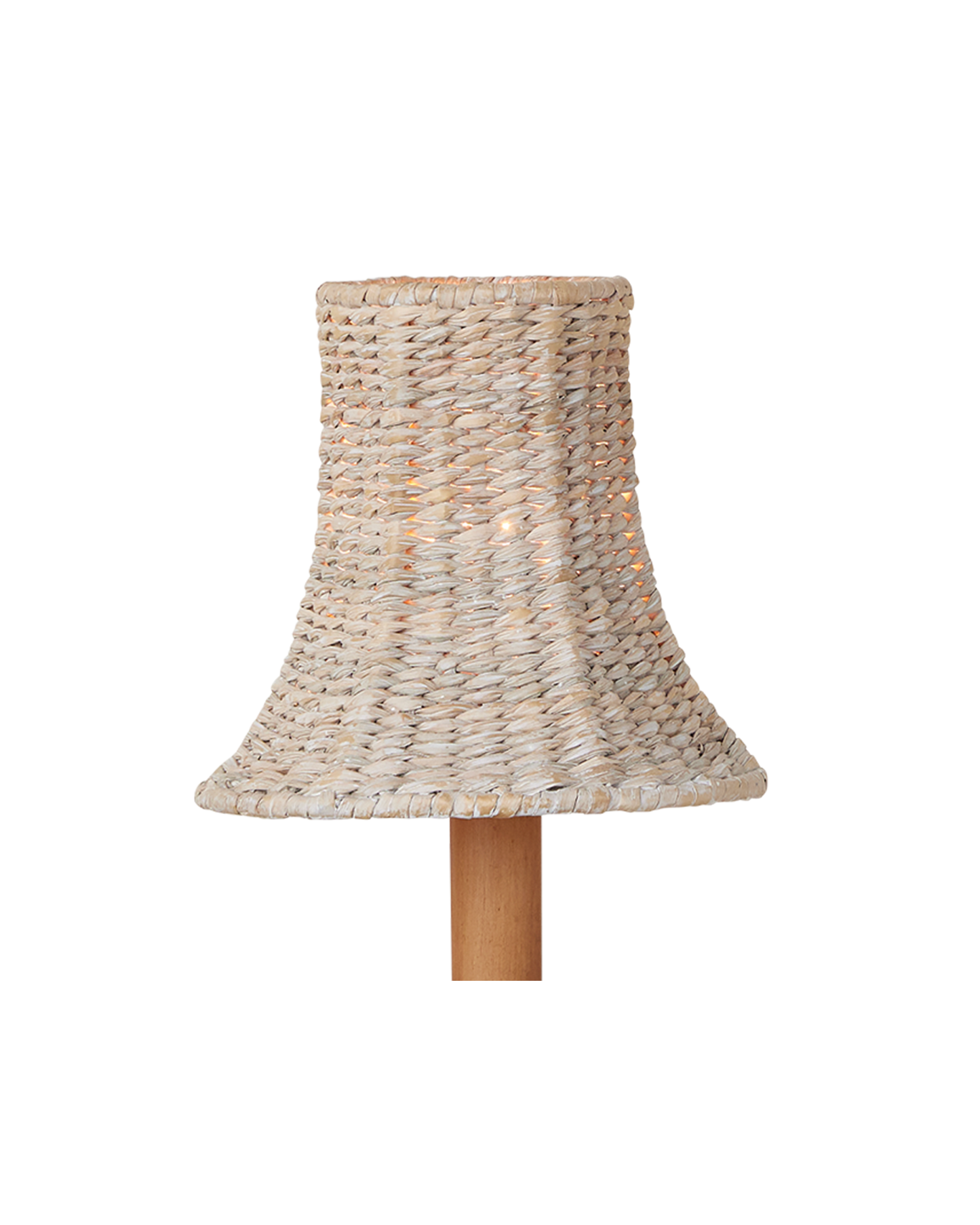 Bell Whitewashed Seagrass Chandelier Shade