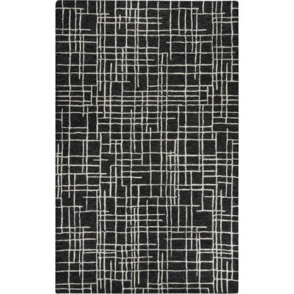 Bada Geometric Black Area Rugs For Living Room