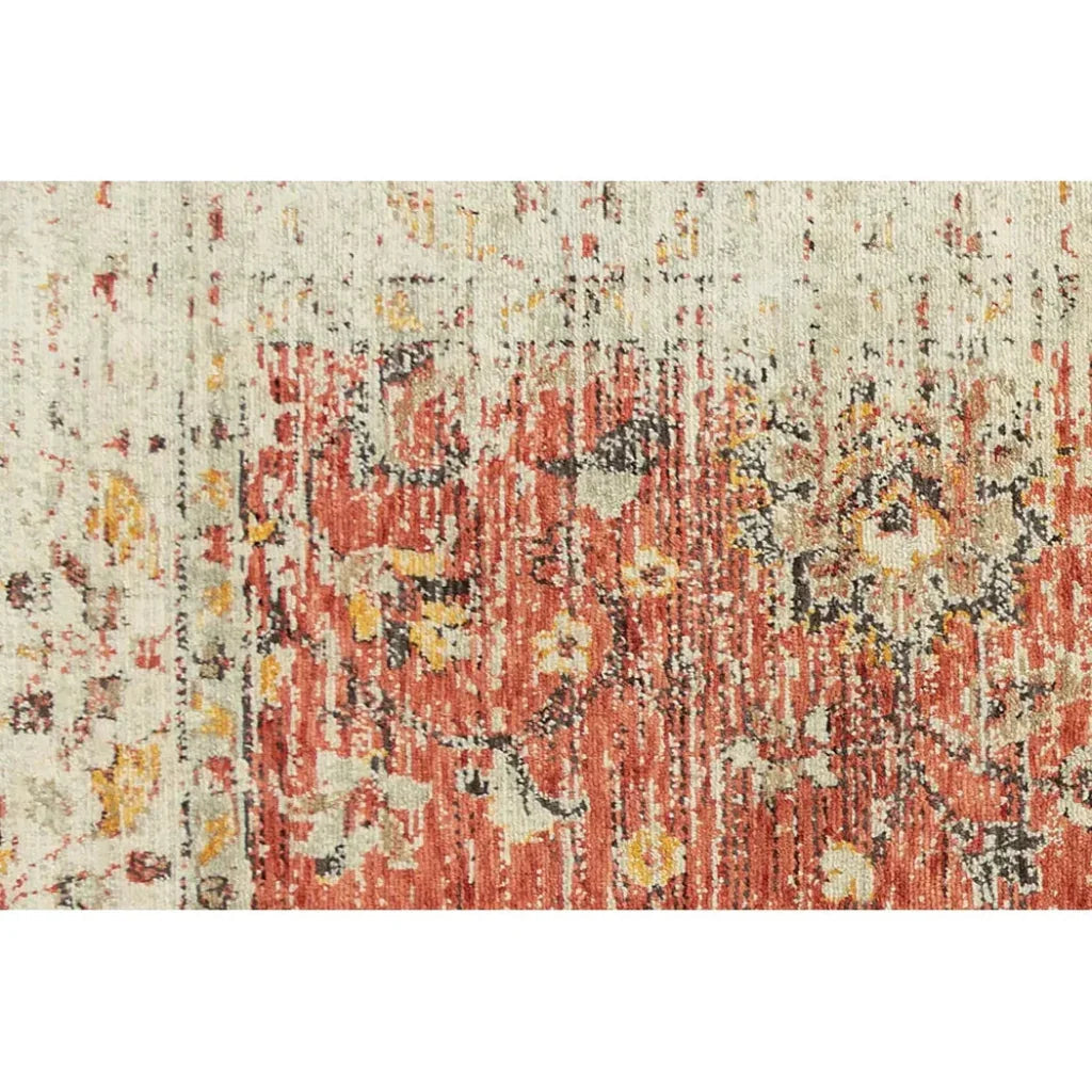Cybo Floral Red/ Beige Large Area Rugs For Living Room -- beige