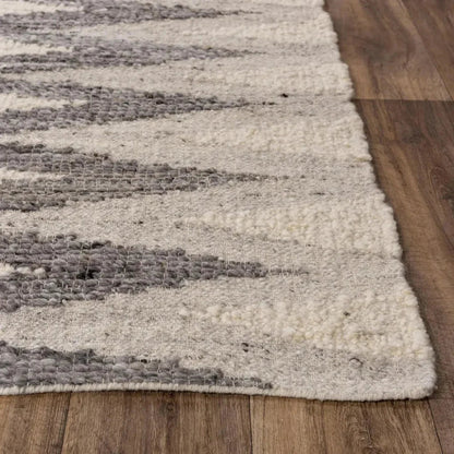 Chap Geometric Silver Area Rugs For Living Room - LOOMLAN - LOOMLAN - Area Rugs