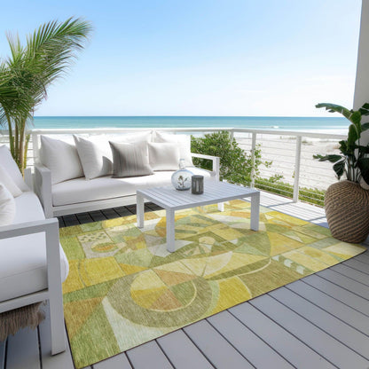 Jaelius Fern Washable Indoor-Outdoor Rug -- view 3