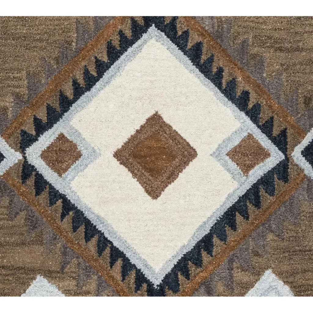 Cyta Wool Brown Hallway Kitchen Runner Rug - LOOMLAN - LOOMLAN - Area Rugs