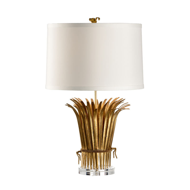 Chelsea House Leaf Silkette Shade Table Lamp