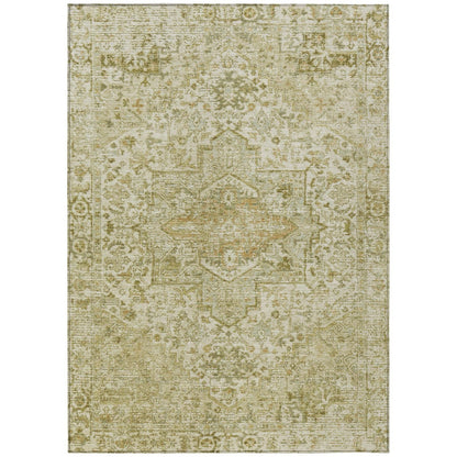 Kaelon Brown Washable Indoor-Outdoor Rug