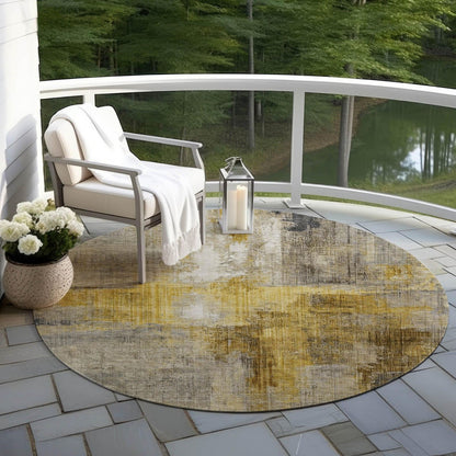 Jaelor Gray Washable Indoor-Outdoor Rug