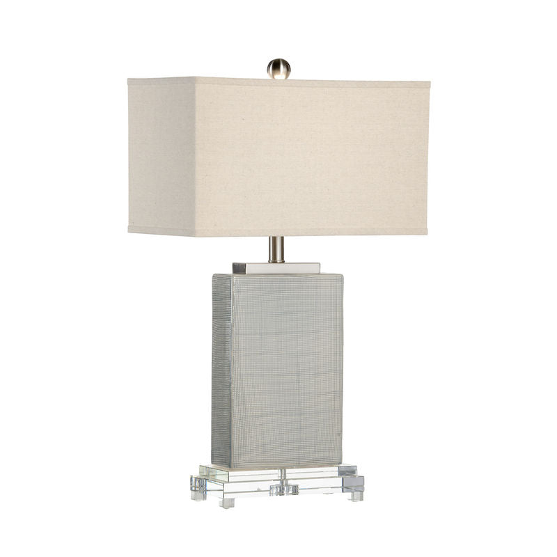 Chelsea House Huntington Rectangular Linen Shade Table Lamp