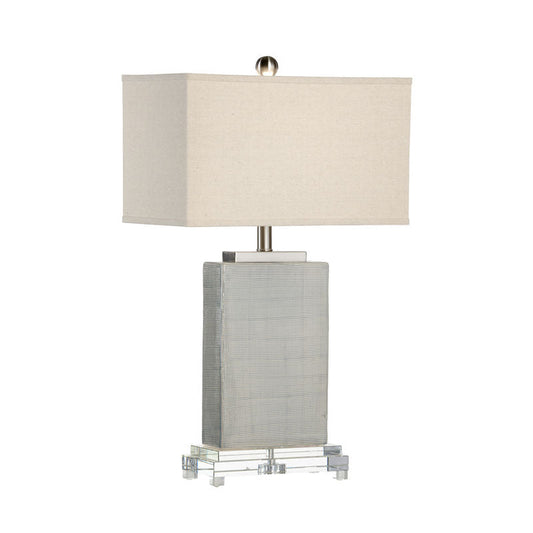 Chelsea House Huntington Rectangular Linen Shade Table Lamp