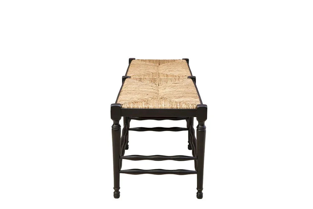 Reed Woven Rush Seat Bedroom Bench -- view 5