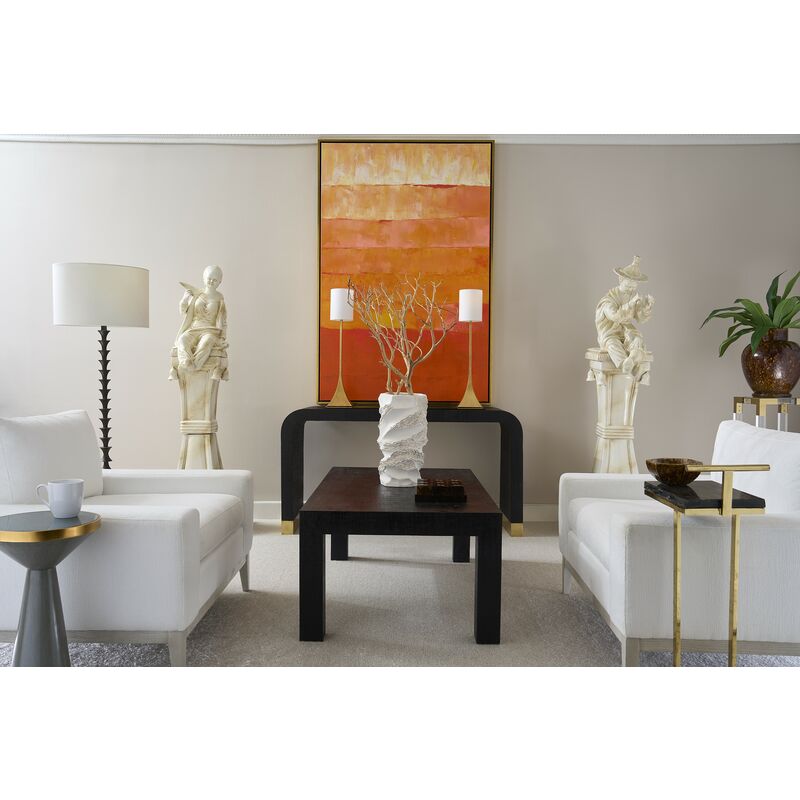 Chelsea House Gold Leaf Iron Buffet Square Base Table Lamp