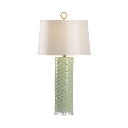 Chelsea House April Honeycomb Pattern Ceramic Table Lamp