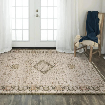 Cwch Medallion Natural Area Rugs For Living Room -- natural