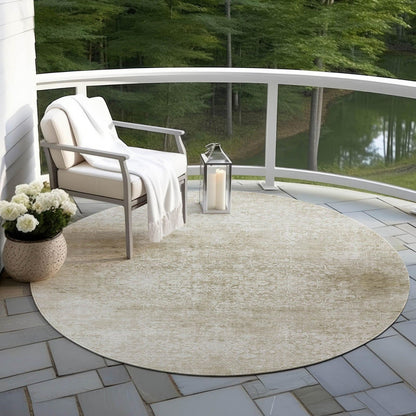Kaelas Brown Washable Indoor-Outdoor Rug