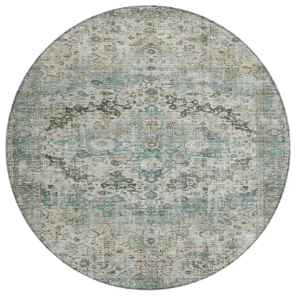 Jaelien Green Washable Indoor-Outdoor Rug
