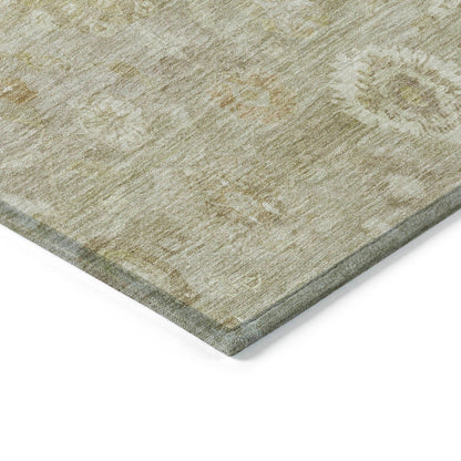 Laeara Brown Washable Indoor-Outdoor Rug