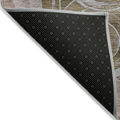 Jaelain Brown Washable Indoor-Outdoor Rug