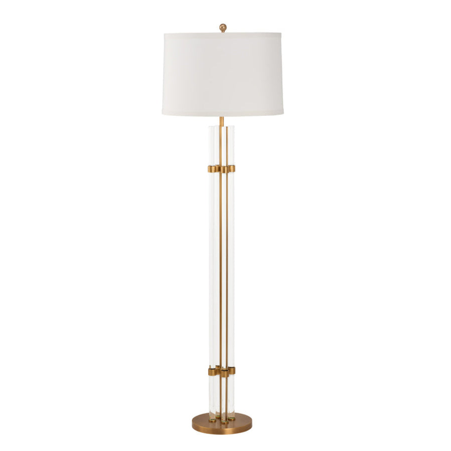 Wildwood Jefferson Four Rods Anchored Glass Floor Lamp
