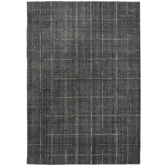 LOOMLAN Azor Solid Charcoal Area Rugs