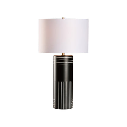 Wildwood Marco Italian Glass Black Table Lamp