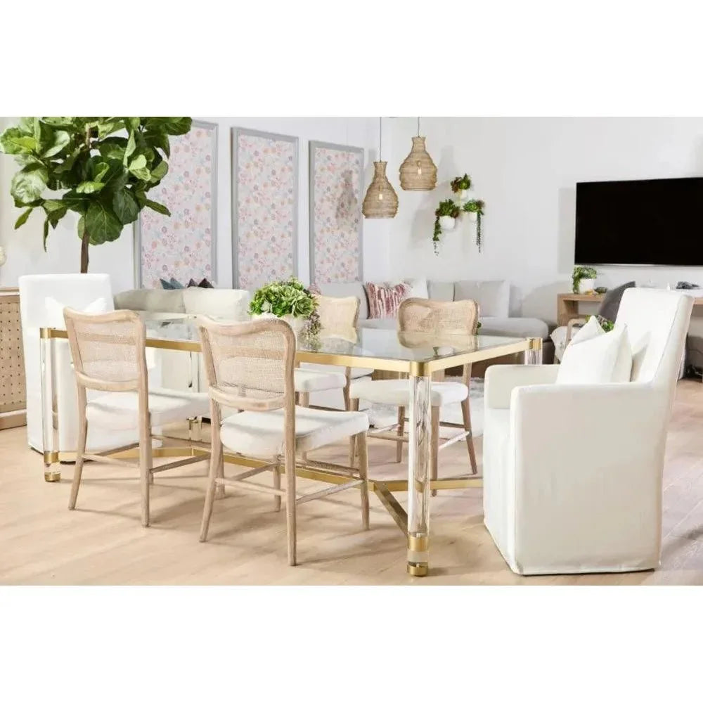 Essentials For Living Cela Fabric Armless Dining Chair 2PC