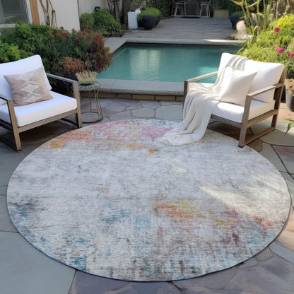 LOOMLAN Rugs Celera Teal Washable Indoor-Outdoor Rug