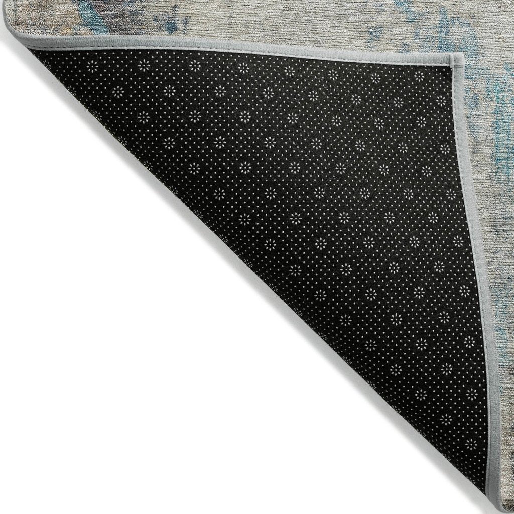 LOOMLAN Rugs Celera Teal Washable Indoor-Outdoor Rug