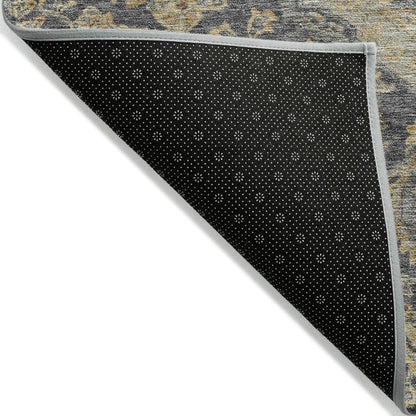 LOOMLAN Rugs Celia Gray Washable Indoor-Outdoor Rug