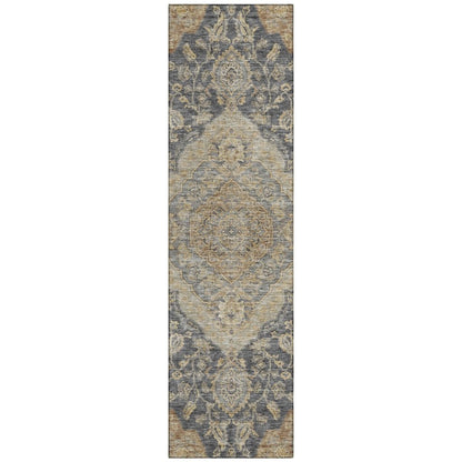 LOOMLAN Rugs Celia Gray Washable Indoor-Outdoor Rug