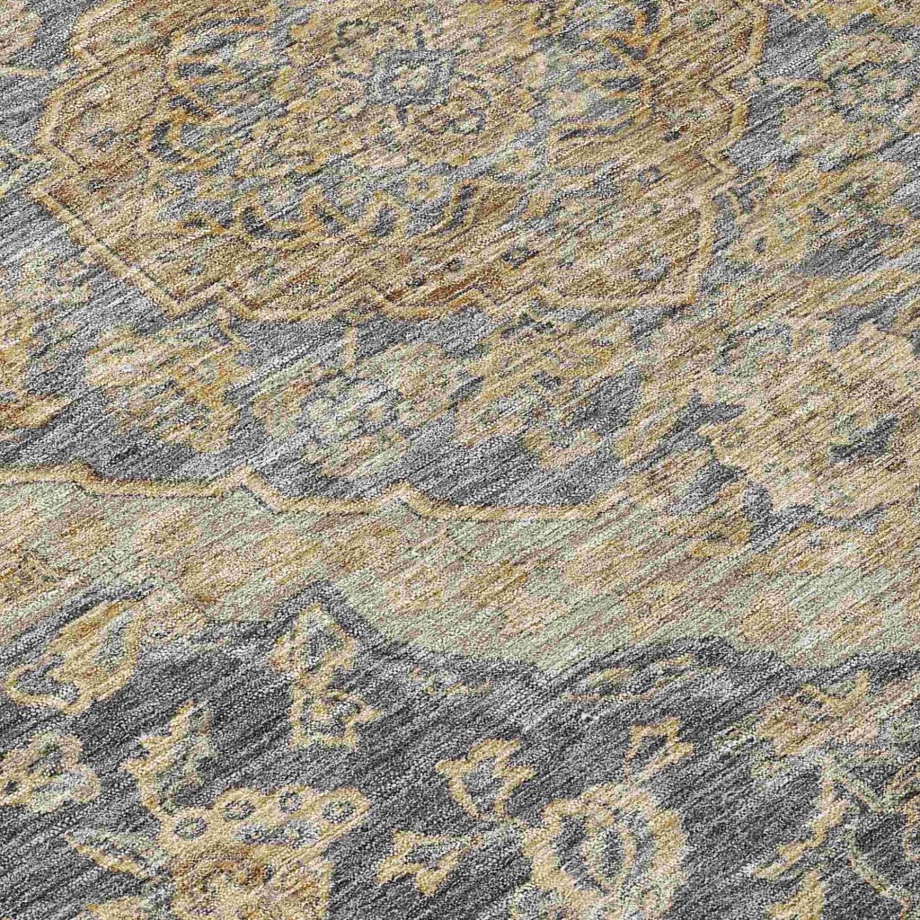 LOOMLAN Rugs Celia Gray Washable Indoor-Outdoor Rug