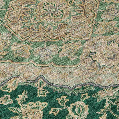 Celia Green Washable Indoor - Outdoor Rug - LOOMLAN - LOOMLAN Rugs - Outdoor Rugs