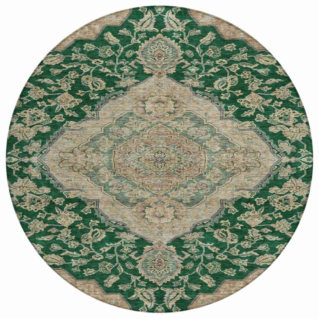Celia Green Washable Indoor - Outdoor Rug - LOOMLAN - LOOMLAN Rugs - Outdoor Rugs