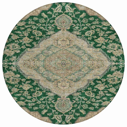 Celia Green Washable Indoor-Outdoor Rug