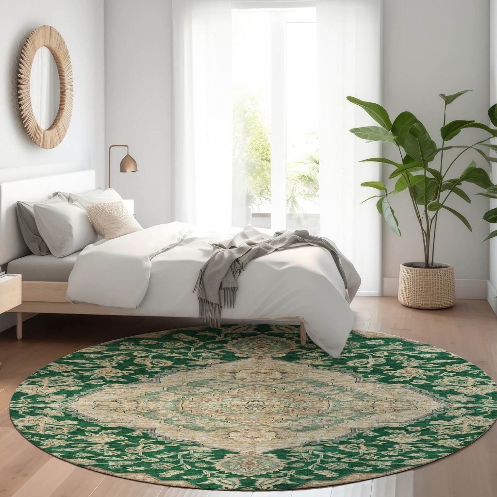 Celia Green Washable Indoor - Outdoor Rug - LOOMLAN - LOOMLAN Rugs - Outdoor Rugs