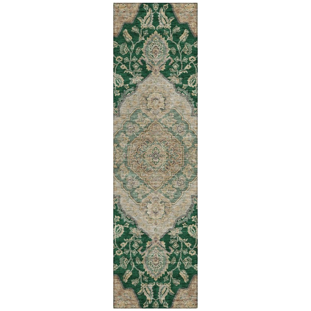 Celia Green Washable Indoor - Outdoor Rug - LOOMLAN - LOOMLAN Rugs - Outdoor Rugs