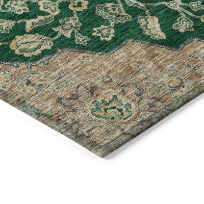 Celia Green Washable Indoor - Outdoor Rug - LOOMLAN - LOOMLAN Rugs - Outdoor Rugs