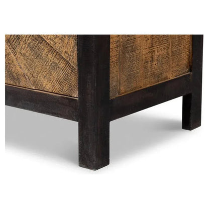 Centrum Four Door Sideboard Black Finish - LOOMLAN - Sarreid - Sideboards