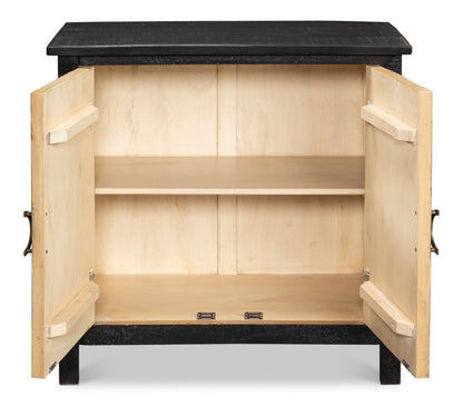 Sarreid Centrum Two Doors Wood Cabinet