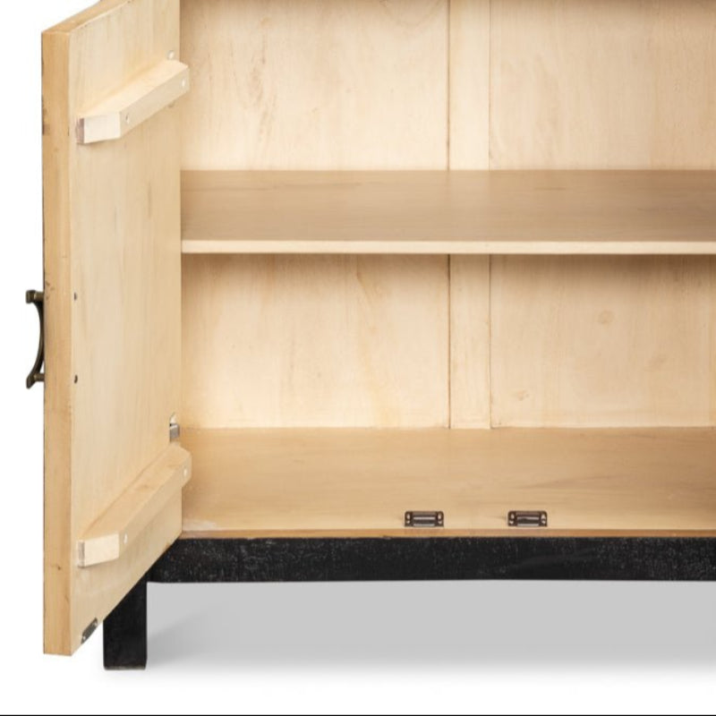 Sarreid Centrum Two Doors Wood Cabinet