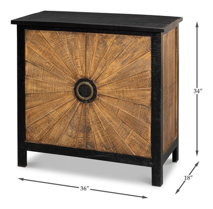 Sarreid Centrum Two Doors Wood Cabinet