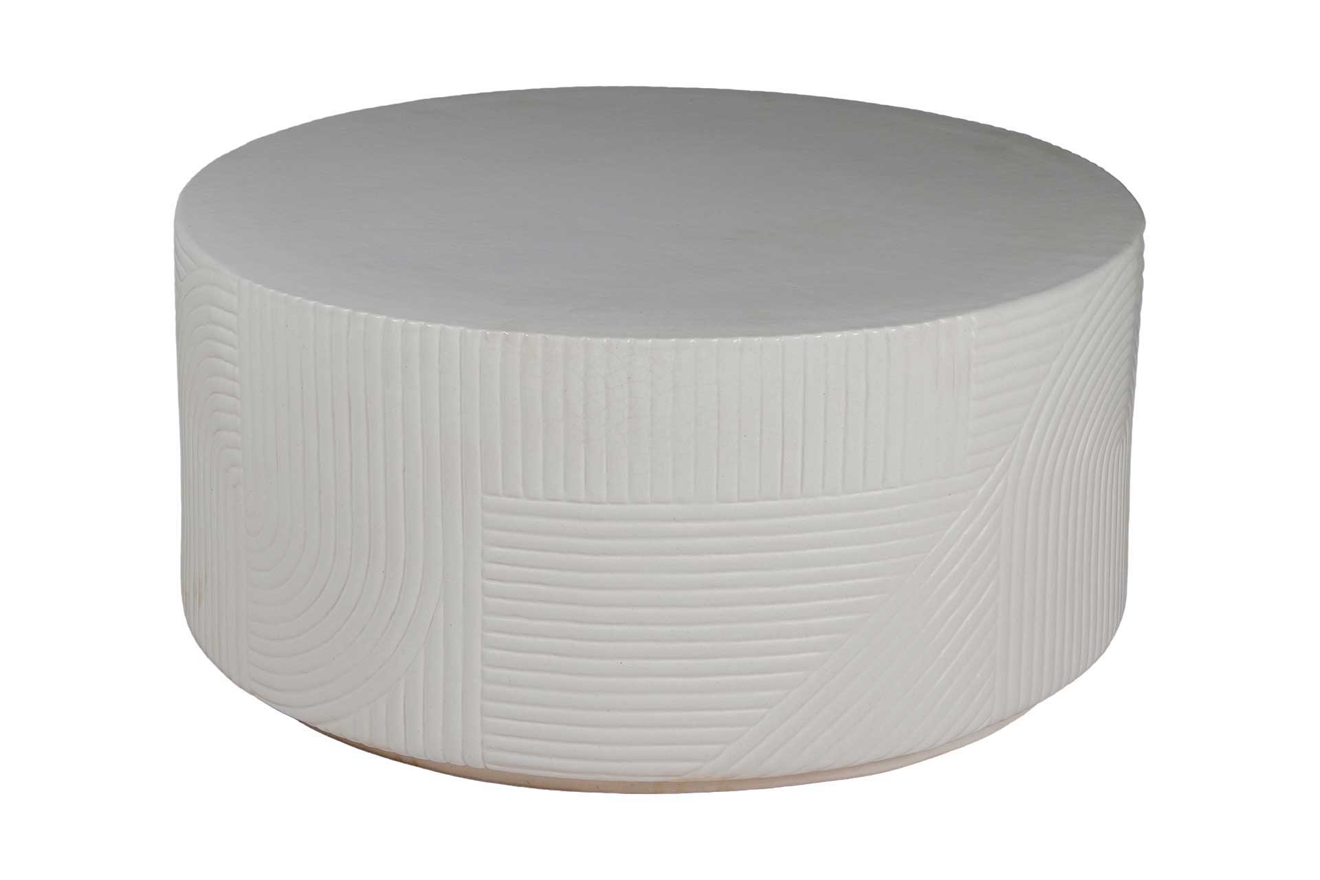 Seasonal Living Serenity Textured Ceramic Outdoor Coffee Table