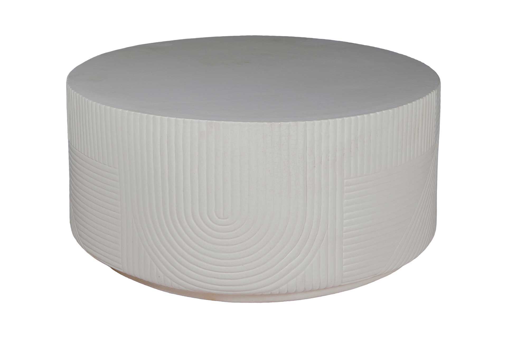Seasonal Living Serenity Textured Ceramic Outdoor Coffee Table