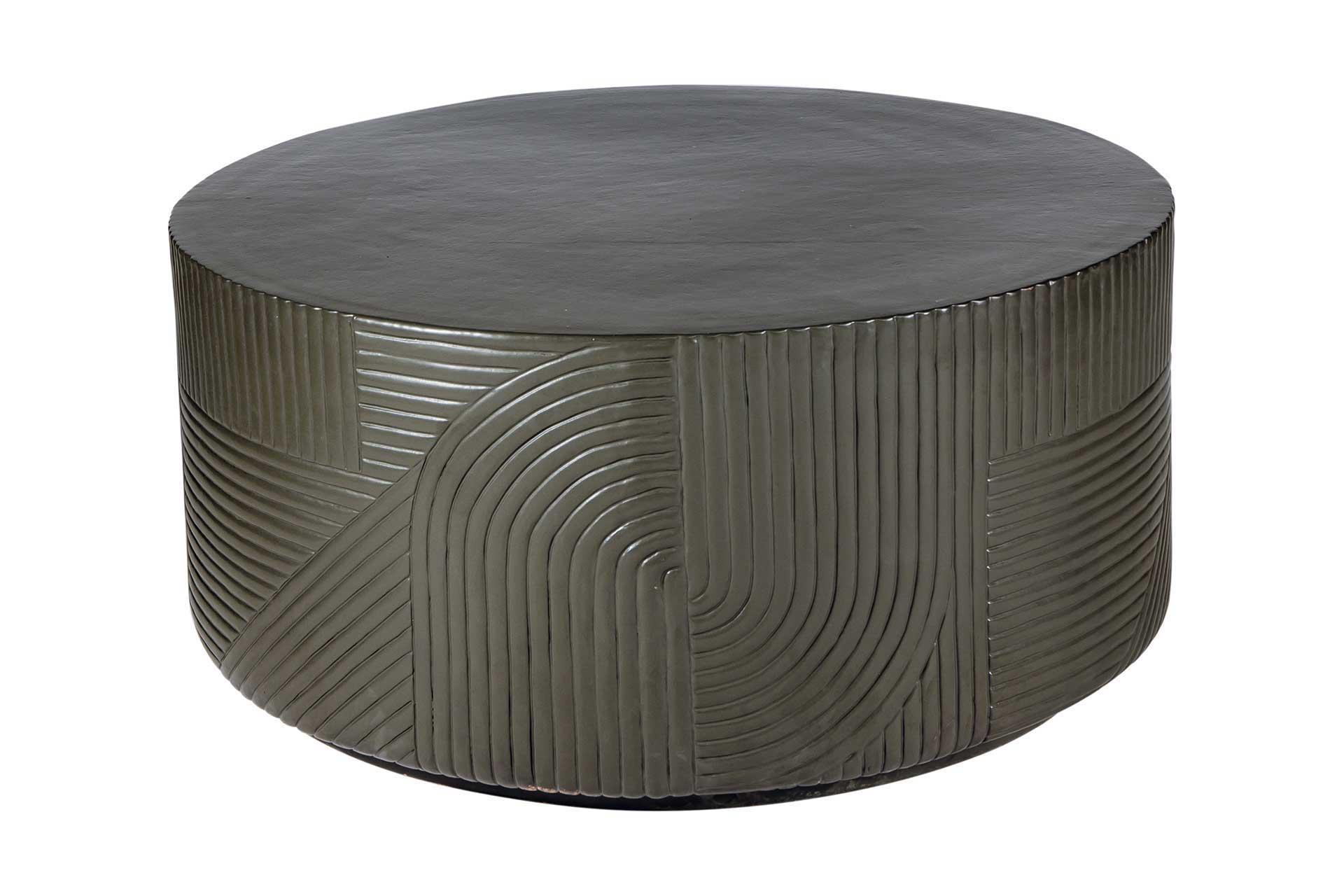 Seasonal Living Serenity Textured Ceramic Outdoor Coffee Table