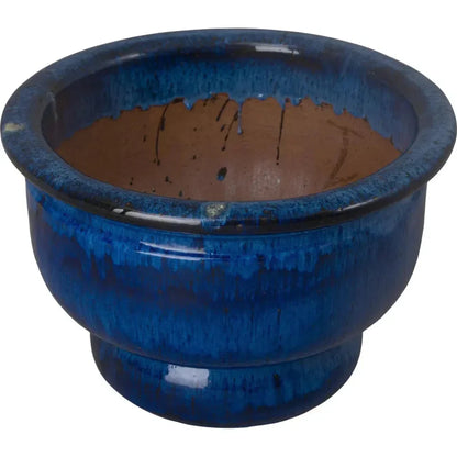 Ceramic Pedestal Bowl Planter - LOOMLAN - Emissary - Planters