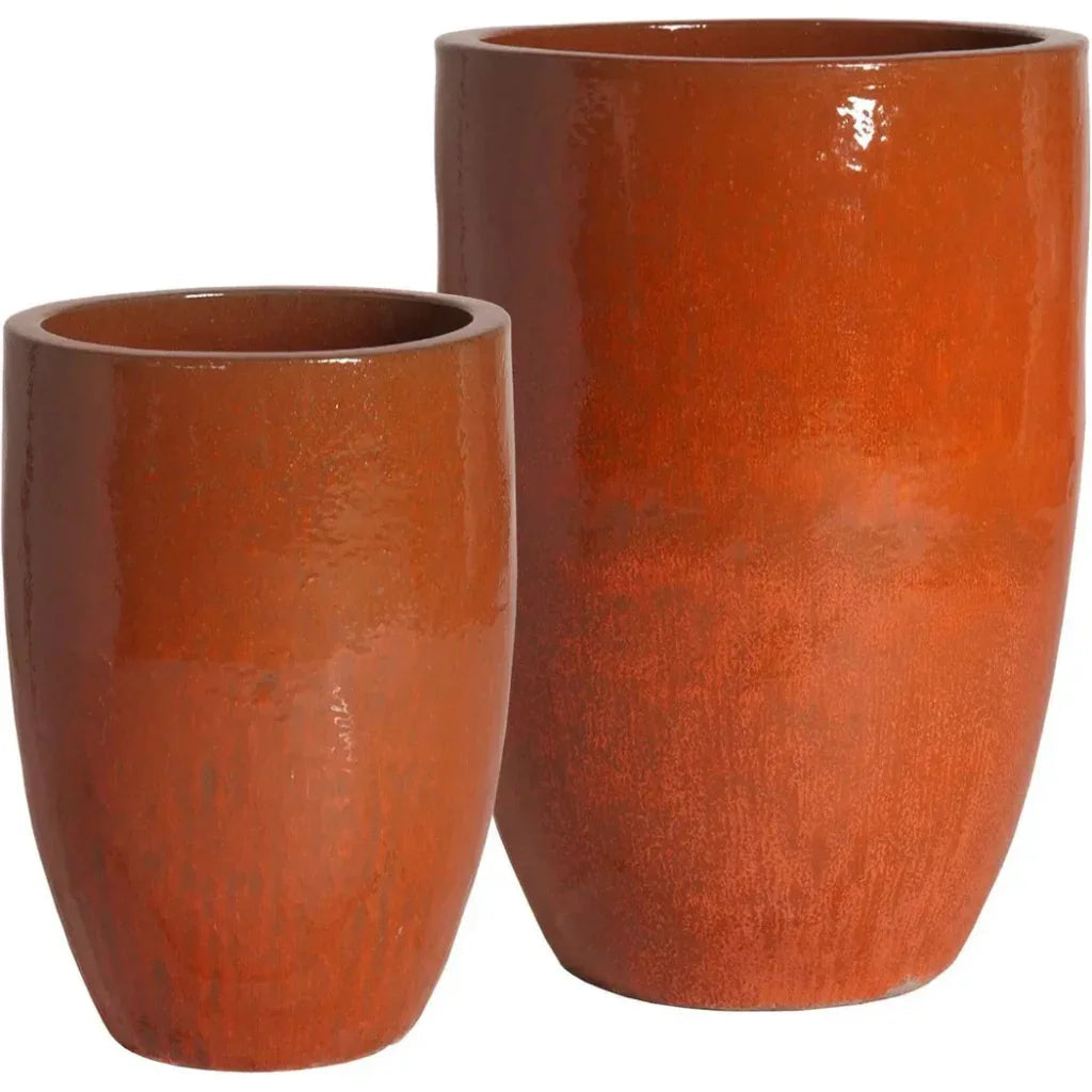 Ceramic Round Tall Planter