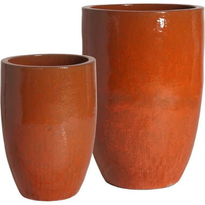 Ceramic Round Tall Planter