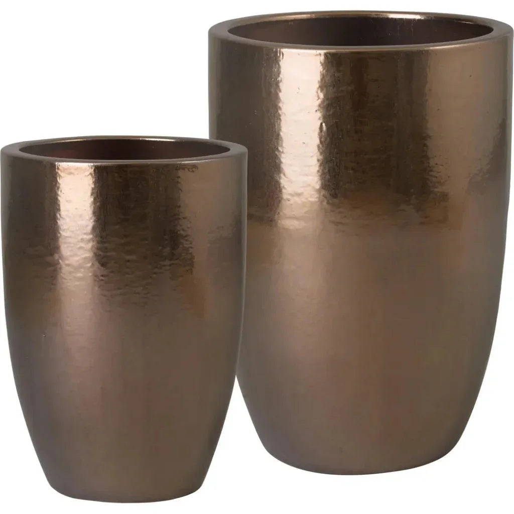 Ceramic Round Tall Planter